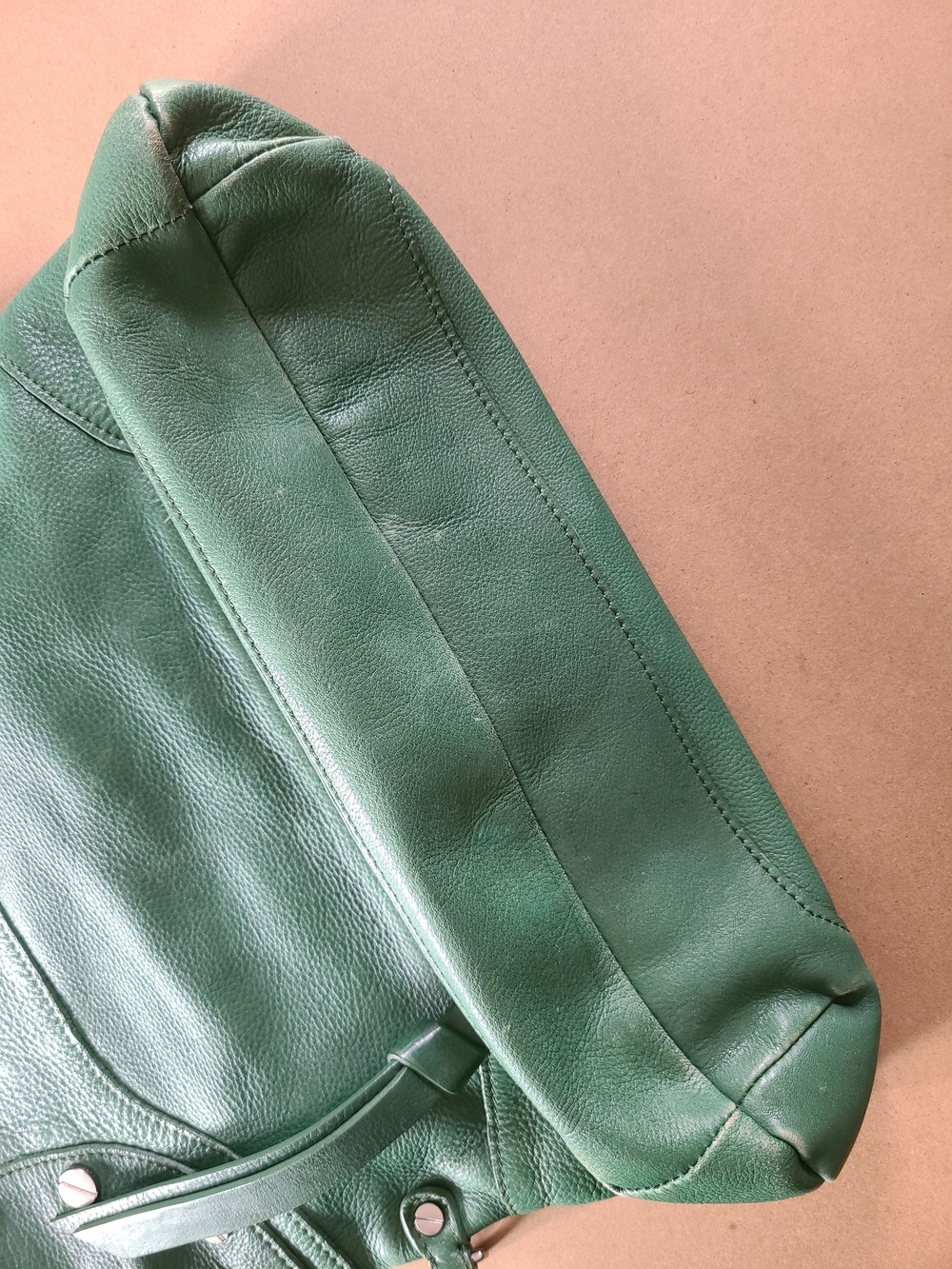 Foley + Corinna Green Leather Shoulder Tote - Picture 10 of 13